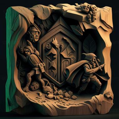 3D модель Explorers of the Heros Ruin The Black Heros Ruins Symbo b (STL)